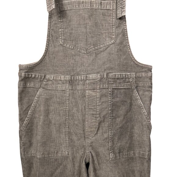 Aerie Work and Play Grey Corduroy Overalls, Casual Minimalist Size Medium - Picture 6 of 9
